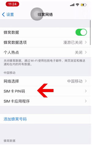 平远苹果14维修网分享如何给iPhone14的SIM卡设置密码 