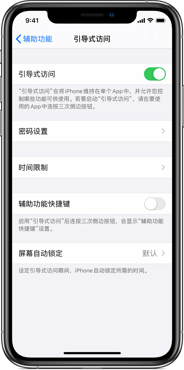 平远苹果手机维修分享如何在 iPhone 上退出引导式访问 