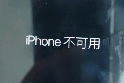 平远苹果服务网点分享锁屏界面显示“iPhone 不可用”如何解决 